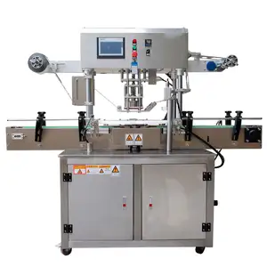 Fully Automatic Rotary Aluminum Foil Heat Sealing Machine For Glass Bottle Plastic Roll Film Sealing Machine