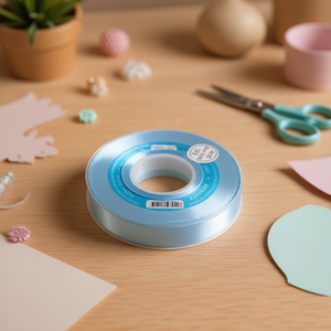 Nastro in Raso Ilan 2.0cm 25Y Azzurro Baby per Artigianato - Product Image 2