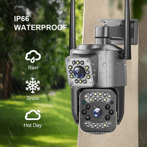 Cámara IP de Red CCTV para Interiores/Exteriores con Doble Lente HD 4K, Gran Angular, WIFI, PTZ, IA, Seguimiento Automático, Visión Nocturna, Audio Bidireccional - Product Image 3