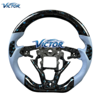 Volant sport en fibre de carbone forgée avec LED pour Honda CR-V Civic 11e génération Si Type R FK7 2021-2026 – Amélioration de l'intérieur de la voiture