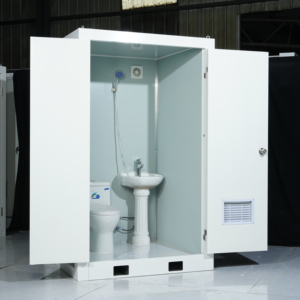 Lieferant Tragbare Mobile Container-Toilette Luxus-Toilette Vorgefertigter Container-Raum Toilette Mit Waschbecken Duschkopf - Product Image 1