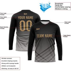 เสื้อเจอร์ซีย์แขนยาว FOXA แบบสั่งทำพิเศษ ระบายเหงื่อได้ดี สำหรับผู้ใหญ่ ทั้งชายและหญิง เหมาะสำหรับบาสเกตบอล ฟุตบอล และกีฬาอื่นๆ - Product Image 3