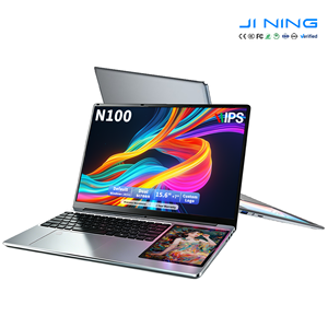 New Dual Touch Screen Laptop 15.6"+7" FHD IPS N100 Quad Core 8~32GB DDR4 128~1000GB SSD RGB Backlit Business <strong>Notebook</strong> - Product Image 1