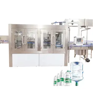 Automatic plastic bottle purified water treatment system and filling machine line