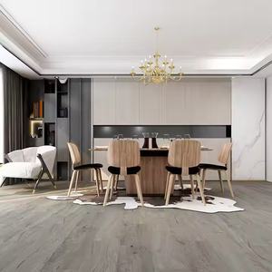 Revêtement de sol en vinyle SPC <span class=keywords><strong>noir</strong></span> de grande taille antidérapant Pisos De Pvc avec design en marbre Installation facile à cliquer Texture de surface unie - Product Image 1