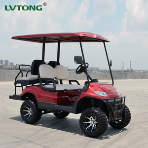 Véhicule <span class=keywords><strong>utilitaire</strong></span> électrique tout-terrain 4 places 48V avec pneus tout-terrain, feux LED pour le <span class=keywords><strong>transport</strong></span> <span class=keywords><strong>de</strong></span> marchandises - Product Image 1