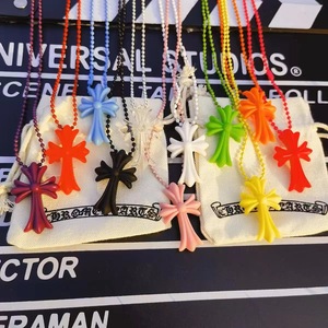 <span class=keywords><strong>Collana</strong></span> Trendy Versatile con <span class=keywords><strong>Croce</strong></span> Colorata in Resina, Stile Punk, per Anniversario, <span class=keywords><strong>Collana</strong></span> Versatile da Donna - Product Image 2