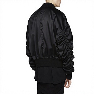 Chaqueta Bomber Personalizada Unisex de Satén con Cierre de Cremallera, Manga Larga, Secado Rápido, Transpirable y Reversible, para Uso Casual de Invierno, Venta al Por Mayor - Product Image 5