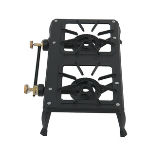 Réchaud à gaz portable Hongkun Metal, double brûleur, pour camping en plein air, compatible gaz naturel et gaz liquéfié - Product Image 4