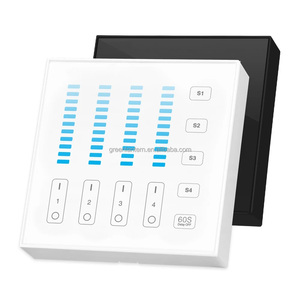 Panel táctil de brillo de atenuación continua Individual de <span class=keywords><strong>4</strong></span> zonas, control remoto de luces <span class=keywords><strong>Led</strong></span> de un solo Color, controlador <span class=keywords><strong>Led</strong></span> de varias zonas, 2,4G B5, - Product Image 1