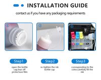 Goosam 6 Couleurs 013 014 Compatible Bulk Refill Dye Ink pour Epson EcoTank L8168 L8188 Printer