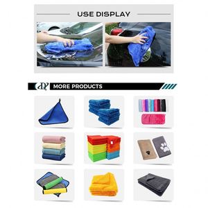 Serviette de nettoyage en microfibre corail pour voiture, absorbante et séchante, vente en gros - Product Image 4