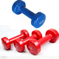 Haltères en vinyle colorés avec revêtement en néoprène, haltères en fonte antidérapants et durables pour la salle de sport, la remise en forme et la musculation