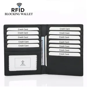 X-WORLD Ultra Slim RFID Bifold Carteira Minimalista Frente Bolso Cartão De Crédito Carteiras De Couro De Fibra De Carbono para Homens