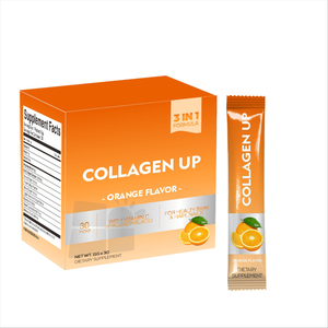 Poudre de collagène multi-sources de qualité supérieure pour complément alimentaire, enrichie en acide hyaluronique et vitamine C - Product Image 1