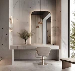 Beauty Salon Interior Design - One-Stop Custom Commercial Beauty Shop Renovation Service Minimalist Beauty Salon Decoration - Product Image 5