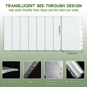 100 Phong Bì tiết kiệm thách thức A5 Ngân Sách chất kết dính thách thức PU da Ngân Sách 100 Phong Bì tiền tiết kiệm chất kết dính - Product Image 3