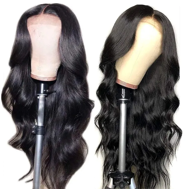 Wholesale Cheap Venders 10a Unprocessed Virgin Brazilian Remy Hair Body Wave lace front wigs