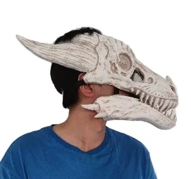 Kostuum Feestaccessoires Eng Rubber Dier Dragon Head Halloween Party Masker Cosplay