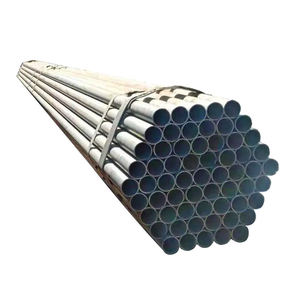 Tuyaux et tubes en acier sans soudure à prix avantageux Q235 Q345 ASTM Ms Carbon ERW noirs ronds soudés pour la construction - Product Image 1