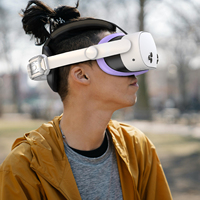 Ensemble d'accessoires en silicone 3-en-1 très demandé pour casque VR Meta Quest 3S : Cache-visage en silicone + Cache-lentilles + Bouchon anti-poussière