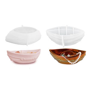 Grand moule irrégulier en silicone en forme de voilier en forme de <span class=keywords><strong>corde</strong></span> torsadée 3D facile à utiliser pour le bricolage, vase à fleurs en résine de ciment - Product Image 6