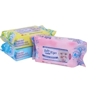 Bulk Baby Wipes Tissue Wet Flushable Wet Wipes Cleaning 80 Pcs wipe off Preço de atacado