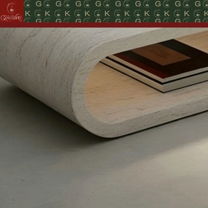 <span class=keywords><strong>โต๊ะ</strong></span>กาแฟ<span class=keywords><strong>หิน</strong></span>อ่อนสีเบจสไตล์โมเดิร์นมินิมอล GOLDKING ดีไซน์ LED ในตัว ขัดเงาด้วยมือ รับผลิตแบบ OEM ODM โดยตรง - Product Image 5