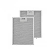 Filtre à graisse en maille d'aluminium pour hotte de cuisine européenne |   Filtre de remplacement lavable pour hotte aspirante