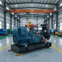 Groupe électrogène diesel Weifang Power Ricardo 50KW/62.5KVA, alternateur 100% cuivre, sortie 110V, usage domestique, fréquence 50/60Hz, 1500 tr/min