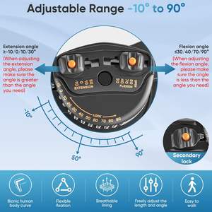 Supporto Ortopedico per Ginocchio con Cerniere e Stabilizzatori Laterali per Ridurre la Pressione, Alleviare il Dolore e Migliorare la Mobilità, per Donne e Uomini - Product Image 3