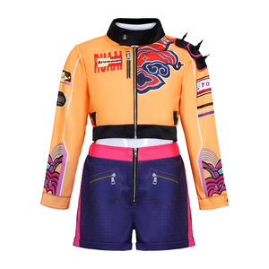 Costume de cosplay Demon Hunter Girls, ensemble Lumi, tissu satiné respirant, ensembles en jean pour femmes - Product Image 3
