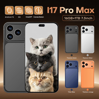 Nouveau 2025 I17ProMax Lumières LED Selfie 7.3'' HD+LED Caméra Arrière Quad 48MP 108MP Deca Core LTE 5G Version Globale Étanche Français