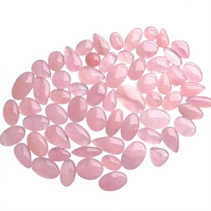 Piedras Preciosas FAIJAN al por Mayor, Cuarzo Rosa Natural Pulido para Joyería, Gemas Sueltas de Rajasthan, Tamaños Personalizables - Product Image 1