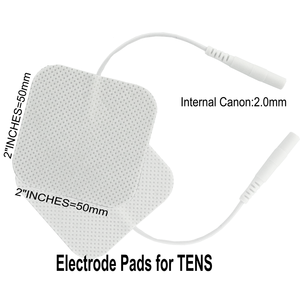 אלקטרודת TENS/EMS רב פעמית דביקה עצמית 5x5 סמ\\\"ר היפואלרגנית להקלה על כאבים עבור מכשיר גירוי שרירים ופיזיותרפיה - Product Image 4