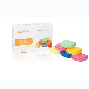 Bovate Denture Box Plastic Colored Storage <b>Case</b> For Orthodontic <b>Retainer</b> And Denture Care - Product Image 2