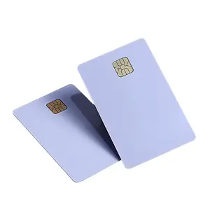 Customized white blank AT88SC 0204C contact hi-co magnetic stripe card encoding data on 3 track