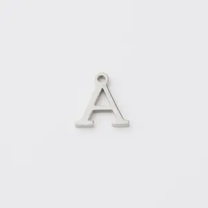 Custom Jewelry Stainless Steel Alphabet Pendant A to Z Alphabet Charms Initial 18K Gold 26 Letter Pendants for Jewelry Making