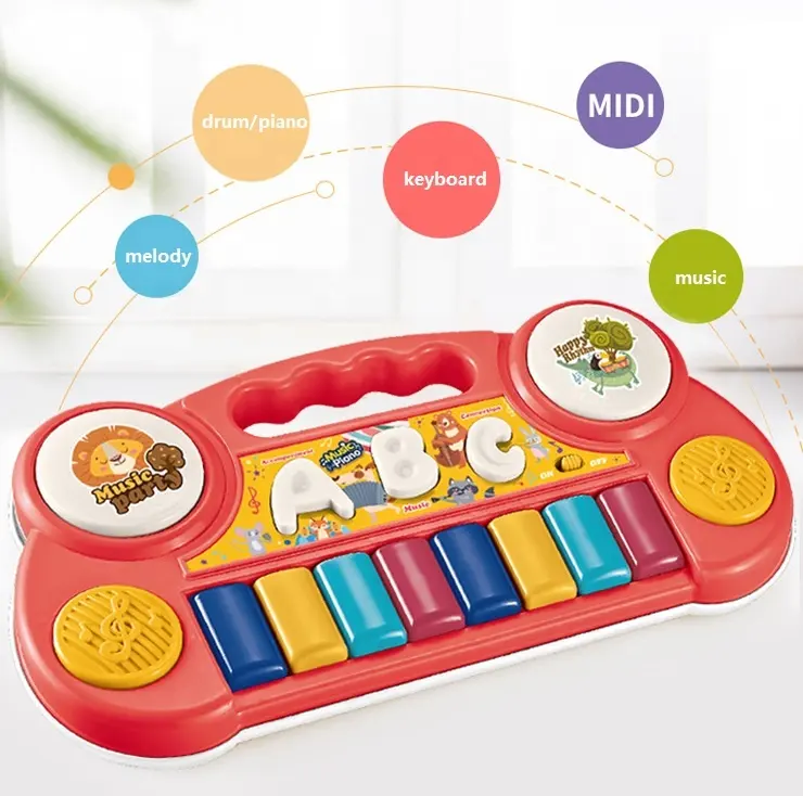 ITTL electric toy piano music and light plastic instrument toy kids piano