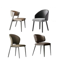 Combinaison de chaises de table à manger de luxe italien haut de gamme en marbre émeraude bleu moderne design rectangulaire simple décoration de meubles de maison