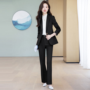 Women's Winter 2025 Suit Jacket Long Sleeve Polyester Workwear Professional Uniform For Office Store Hotel - Product Image 2