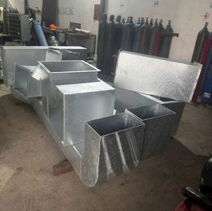 Conductos Galvanizados por Inmersión en Caliente Anticorrosión/ Conducto de Ventilación de Acero para Sistemas de Ventilación Industrial - Product Image 1