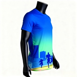 Camisetas Deportivas Personalizadas para Hombre, 100% Poliéster, Camisetas Gráficas Deportivas Lisas al por Mayor, Camisetas Deportivas Sublimadas para Correr - Product Image 3