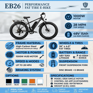 Bicicletta Elettrica per Adulti con Batteria al Litio 48V 17.5Ah, E-<span class=keywords><strong>Bike</strong></span> Urbana a Lunga Autonomia con Motore Posteriore Brushless e Telaio in Acciaio al Carbonio - Product Image 5