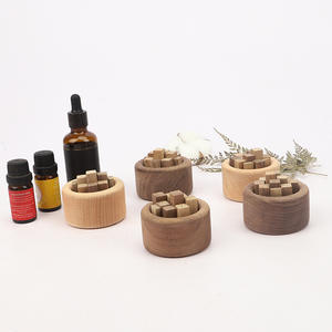 Black <b>Walnut</b> Small Solid Wood Pile Diffuser Essential Oil Aromatherapy Ornament for Car Home Use Natural Evaporation Odor - Product Image 3