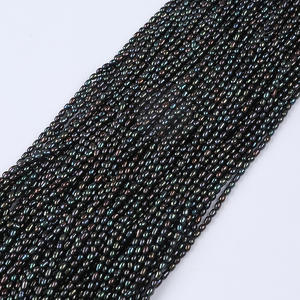 Perles d'eau douce naturelles roses de 2-3-4-5-5-6-7-8-9-10-11 mm, fil de perles de riz, accessoires de bijoux DIY, perles en vrac - Product Image 4