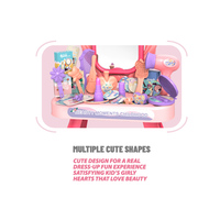 Mini coiffeuse de princesse de rêve en plastique, jouet de beauté et de mode pour filles, cadeau d'enfance avec 42 accessoires