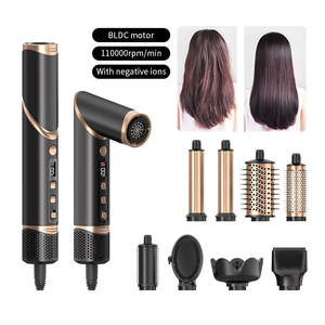 कस्टम 8 में 1 हेयर ड्रायर ब्रश स्टाइलर 110000 आरपीएम एयर हेयर स्टाइलर कर्लिंग आयरन सेट आयनिक हेयर ड्रायर ब्रश फैक्टरी प्रत्यक्ष आपूर्ति - Product Image 1