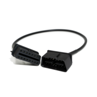 Kabel OBD Kustom Tahan Air 2P dengan Konektor DJ716H-1.5-21 di Kedua Ujungnya, Rakitan Kabel Harness