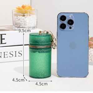 卸売商品 透明グリッターリップスティック マウスレッドエンベロープ ライブ配信ギフト ミニゼリーパック 2026年新トレンド - Product Image 3